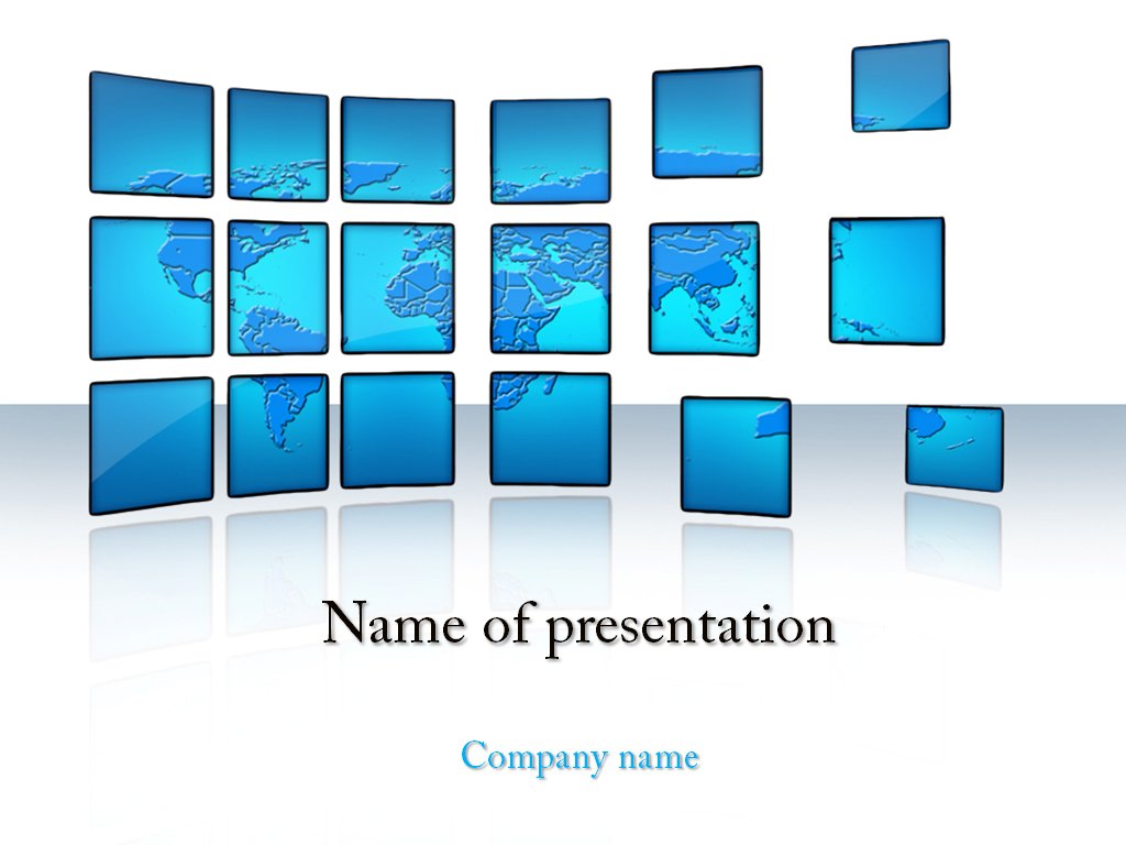 Free World News powerpoint template presentation