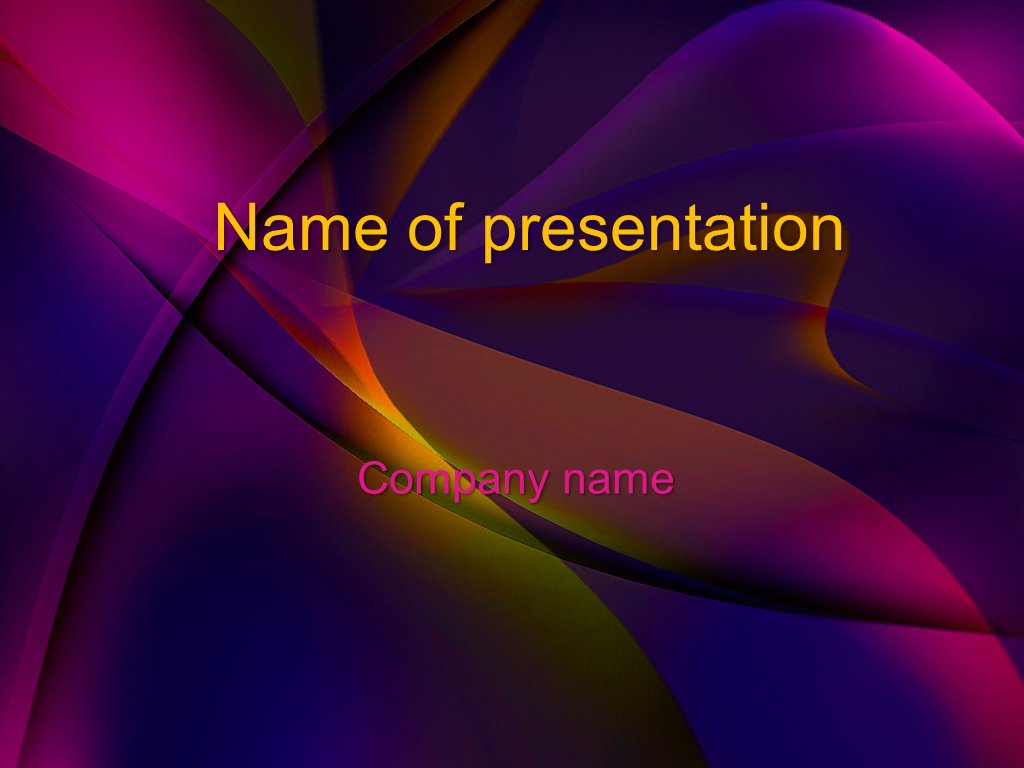 Purple Dream free powerpoint template presentation